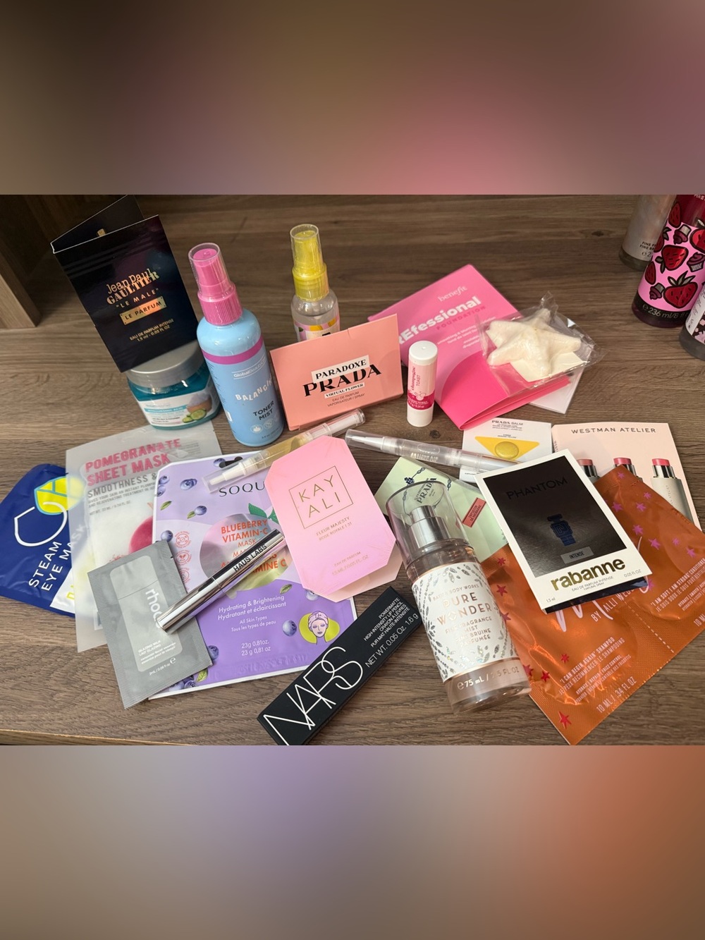 NWT spa day/self care bundle, bath and body works, lip balms, perfumes, nars